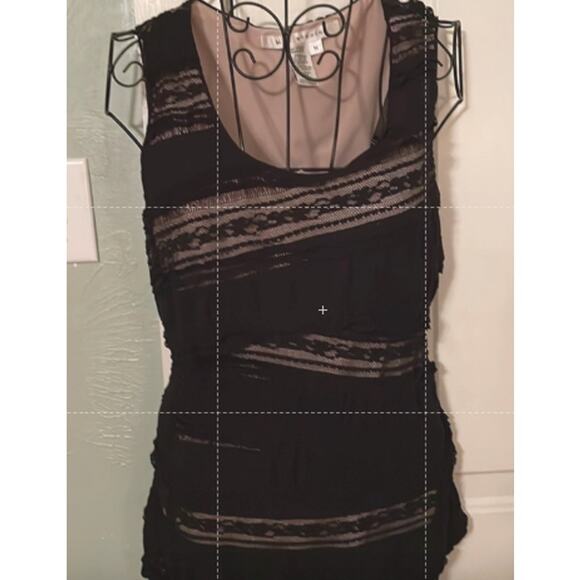 Max Studio Lace sleeveless Blouse Black M - Picture 4 of 7